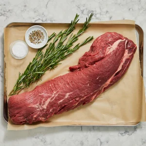 choice+ whole beef tenderloin roast white gold label