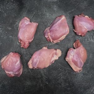 2lb. amish raised chicken thighs sunbird poultry